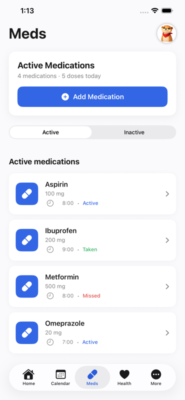 Medication Schedule